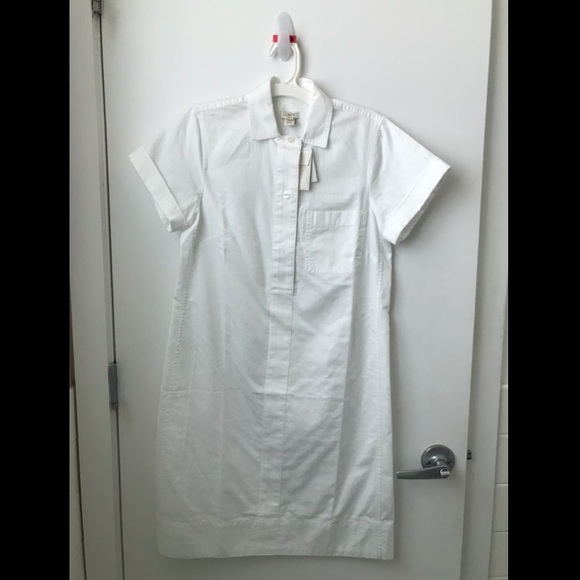 J. Crew Dresses & Skirts - J.Crew White Cotton Button Down Pull-Over Dress J. Crew Dresses & Skirts - J.Crew White Cotton Button Down Pull-Over Dress